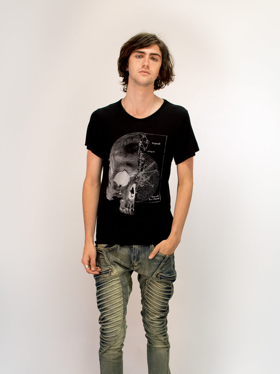 MEN’S BLACK REGULAR STRAIGHT SKULL