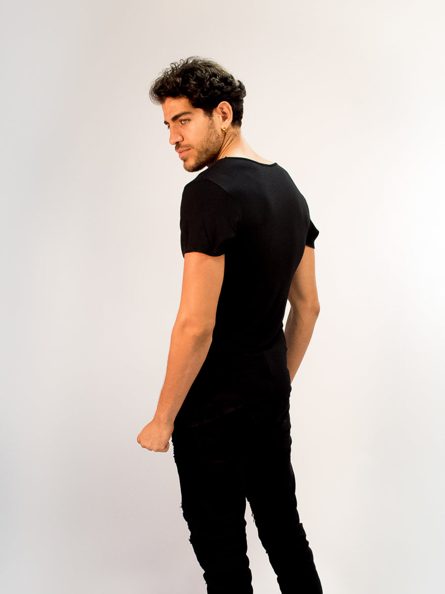 MEN’S BLACK ASYMMETRIC