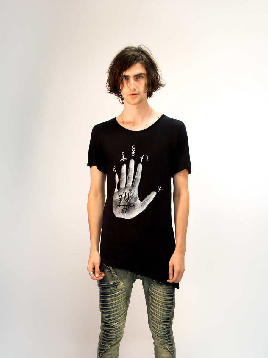 MEN’S BLACK ASYMMETRIC HAND