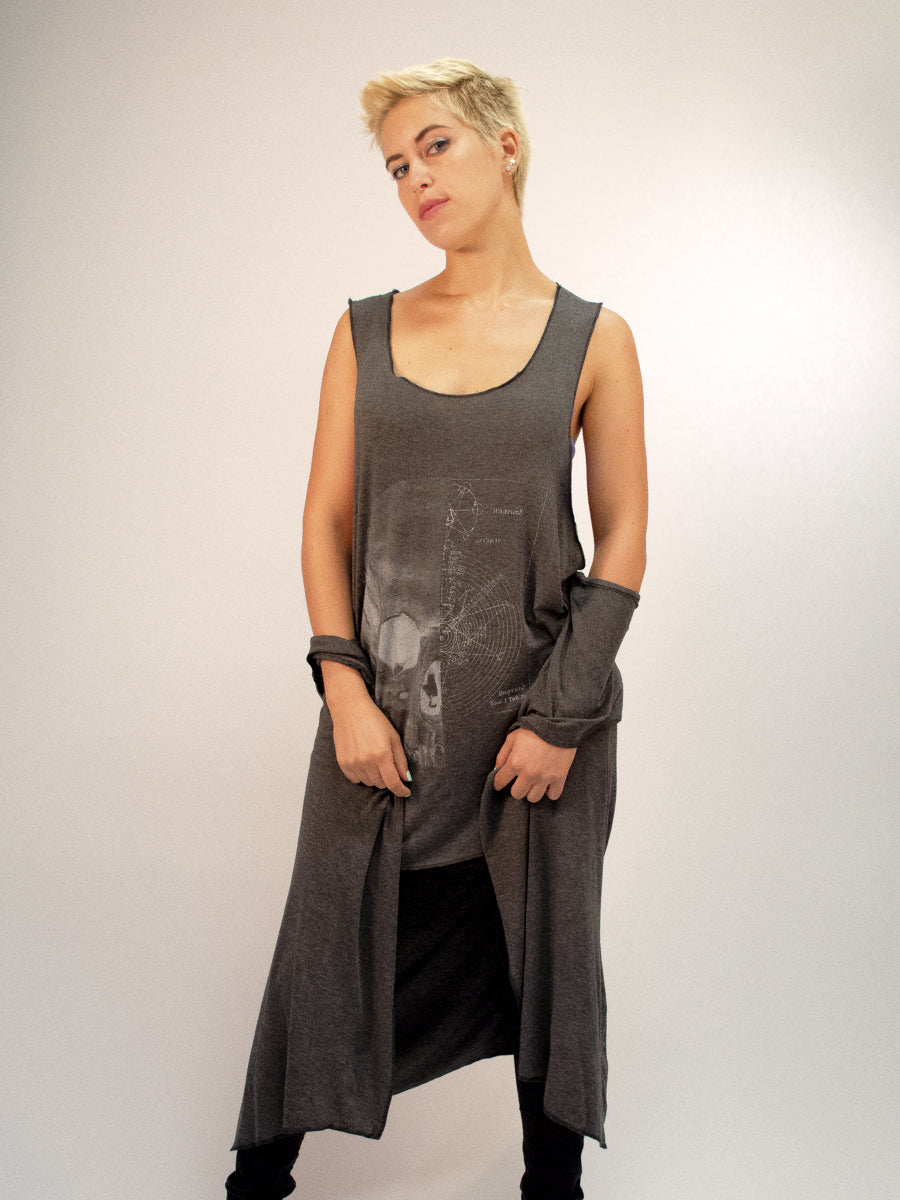 UNISEX CHARCOAL DUSTER