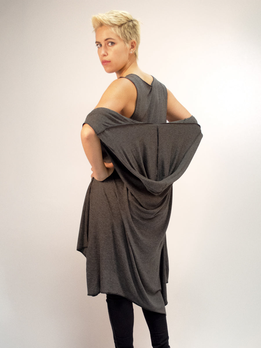 UNISEX CHARCOAL DUSTER